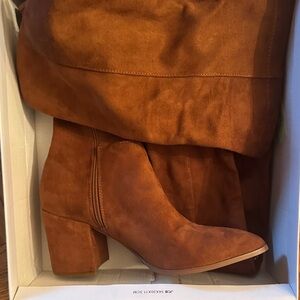 Elegant Tan Heeled Boots